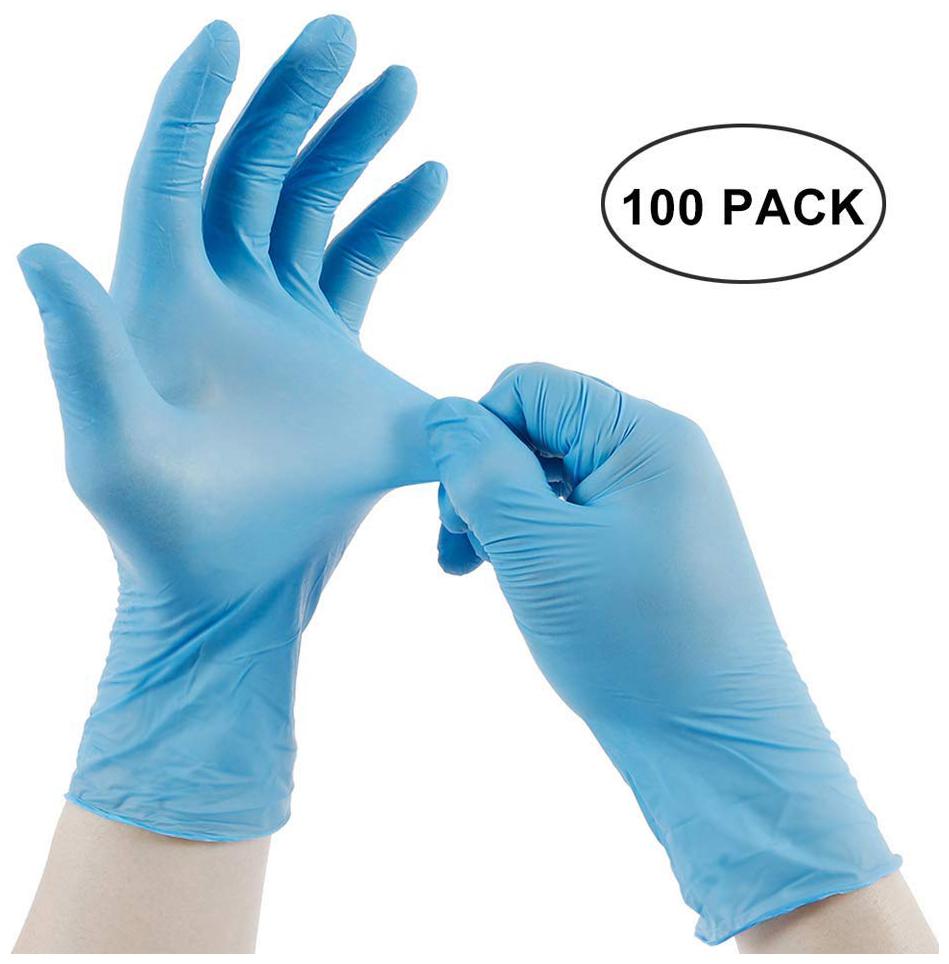 

Gen-Z Branded Nitrile Disposable Medical Examination Hand Gloves Size-M (PACK OF 100)