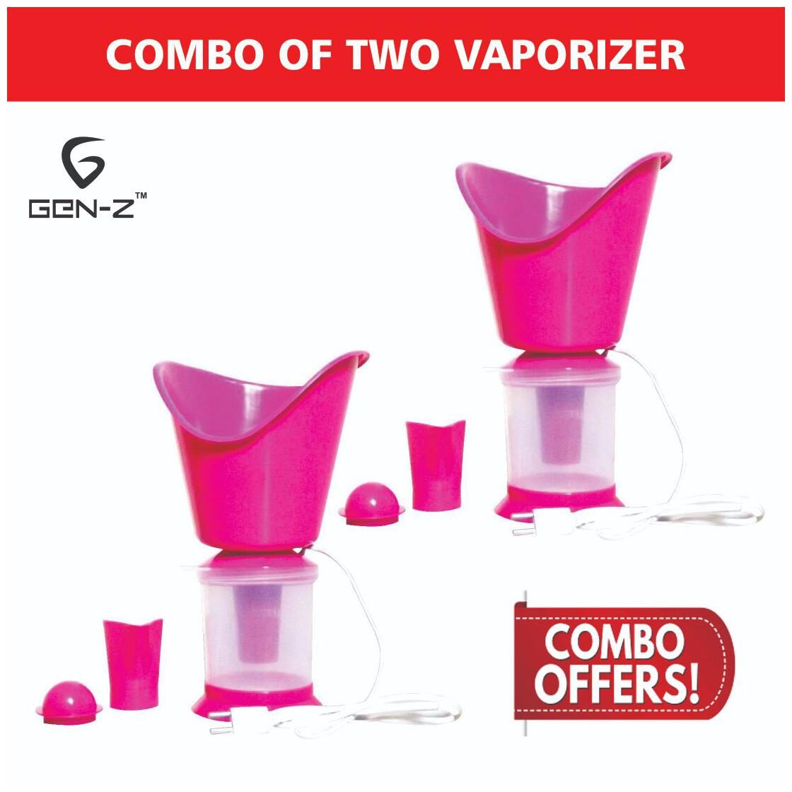 

Gen-Z Value Combo of 2 Vaporizers 3 in one utility (Pack of 2)