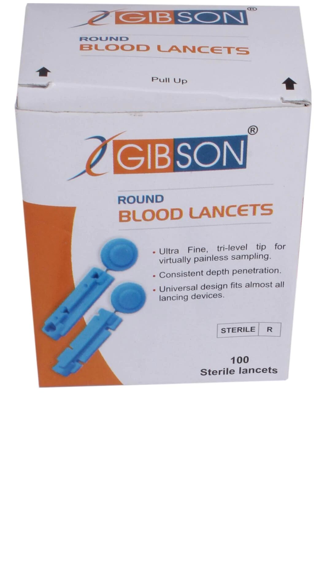 

GIBSON Round Blood Lancets 100 pcs