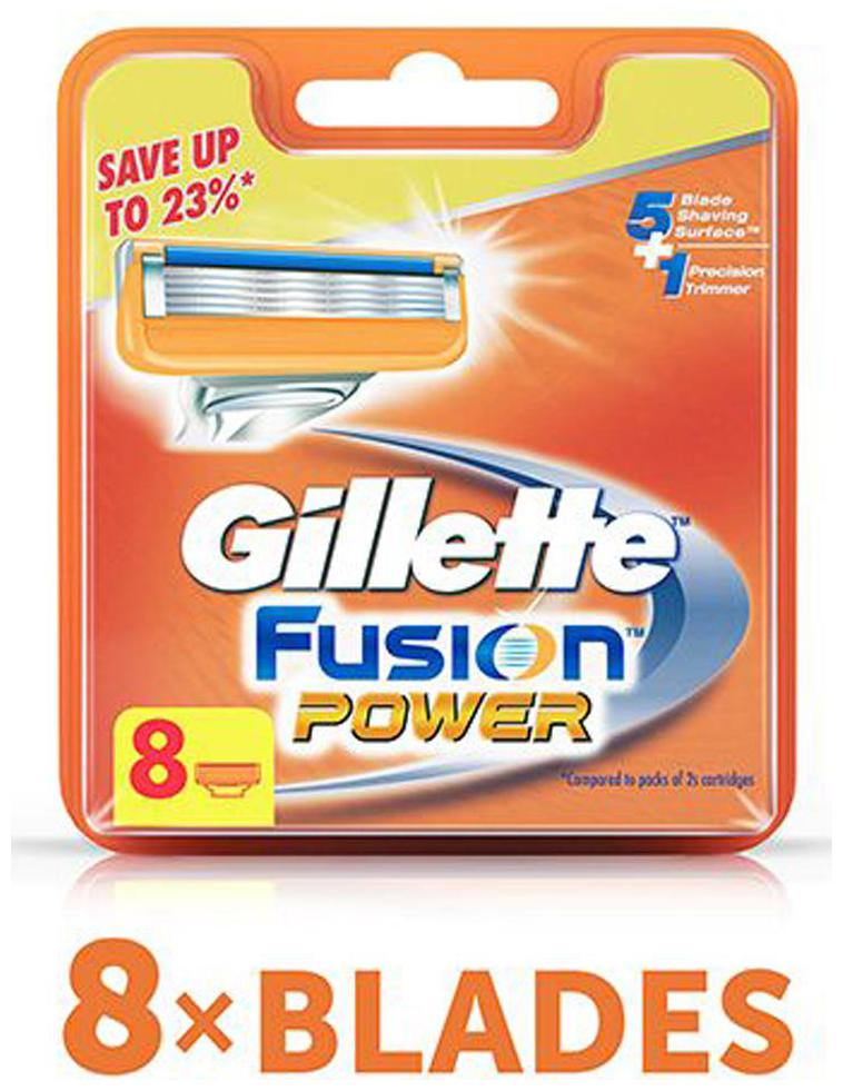 

Gillette Blades Fusion Power Shaving Razor 8 pcs