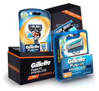 

Gillette Flexball Shaving Kit - Flexball Razor 4s Cartridge