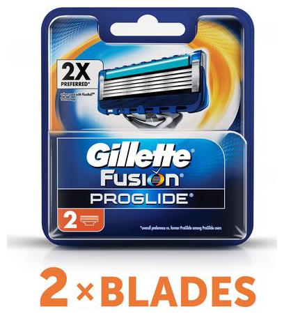 

Gillette Fusion Proglide - Flexball Manual Shaving Razor Blades Cartridge 2 pcs