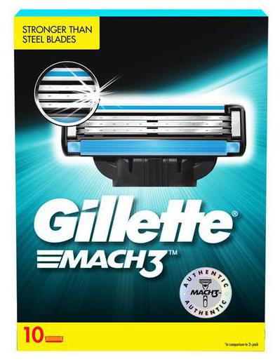 

Gillette Mach 3 Shaving Blades 10 pcs