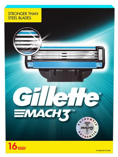 

Gillette Mach 3 Shaving Blades 16 pcs