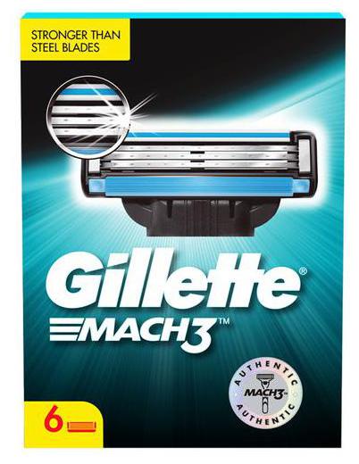 

Gillette Mach 3 Shaving Blades 6 pcs