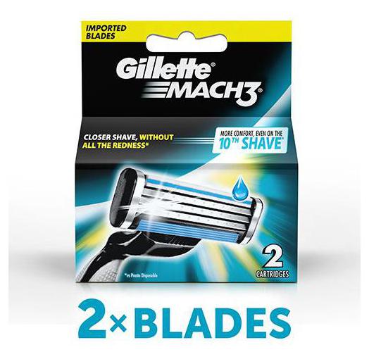 

Gillette Mach 3 - Manual Shaving Razor Blades (Cartridge) Packof 2