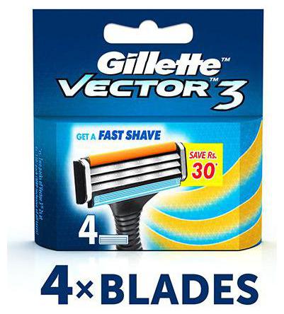 

Gillette Vector3 - Cartridges 4 pcs