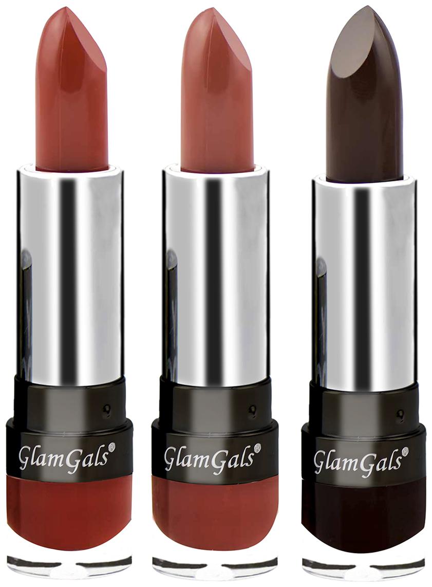 

GlamGals Creme Lipsticks 3 5 g Each (Pack of 3) Multi Color