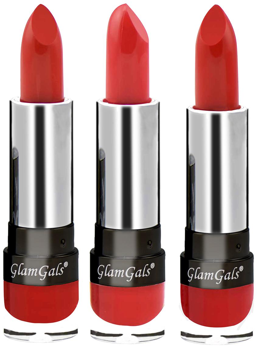 

GlamGals Creme Lipsticks 3 5 g Each (Pack of 3) Multi Color