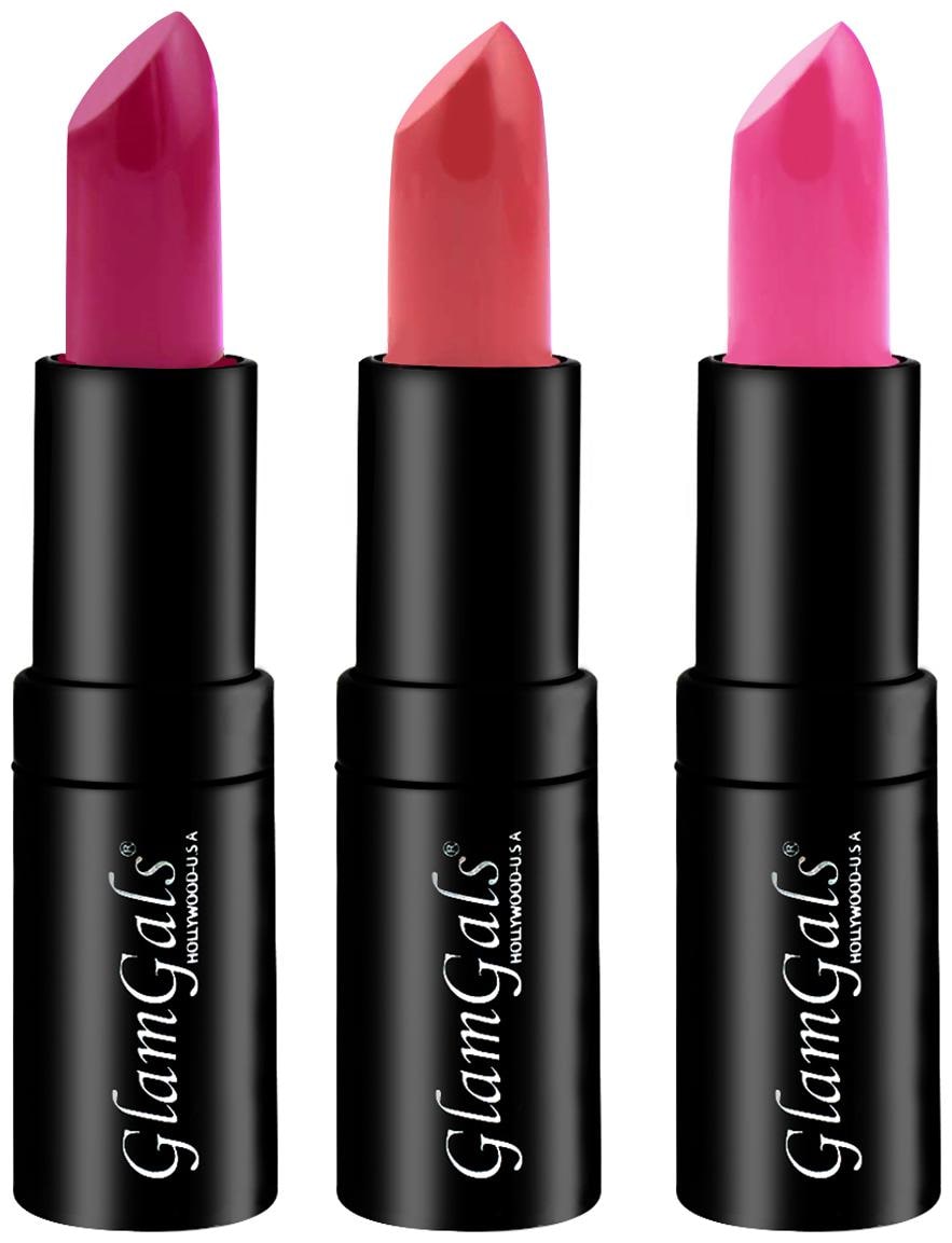

GlamGals Matte Lipsticks 3 8g Each (Pack of 3) Multi Color