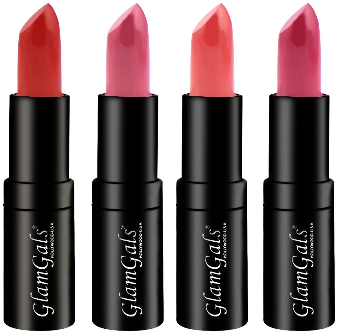 

GlamGals Matte Lipsticks 3 8g Each (Pack of 4) Multi Color