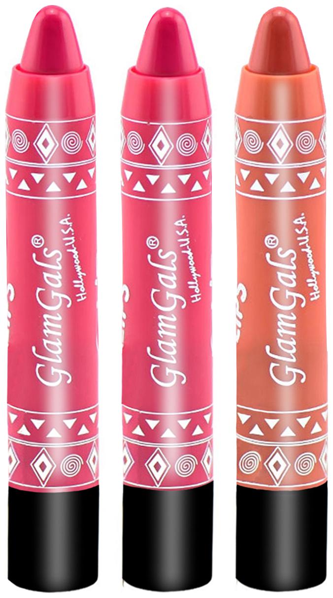 

GlamGals Matte Lipsticks 3 7 g Each (Pack of 3) Multi Color