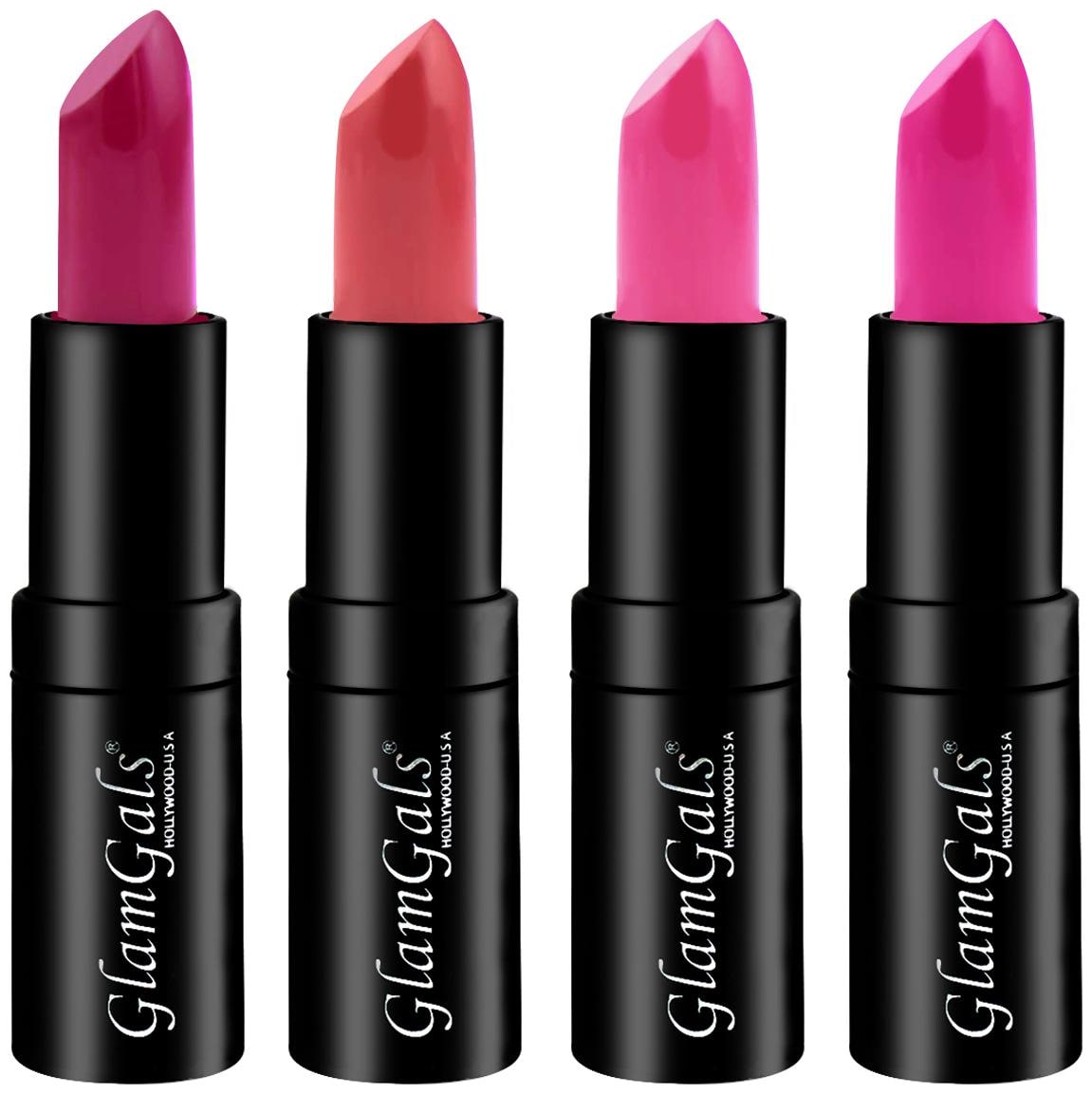 

GlamGals Matte Lipsticks 3 8g Each (Pack of 4) Multi Color