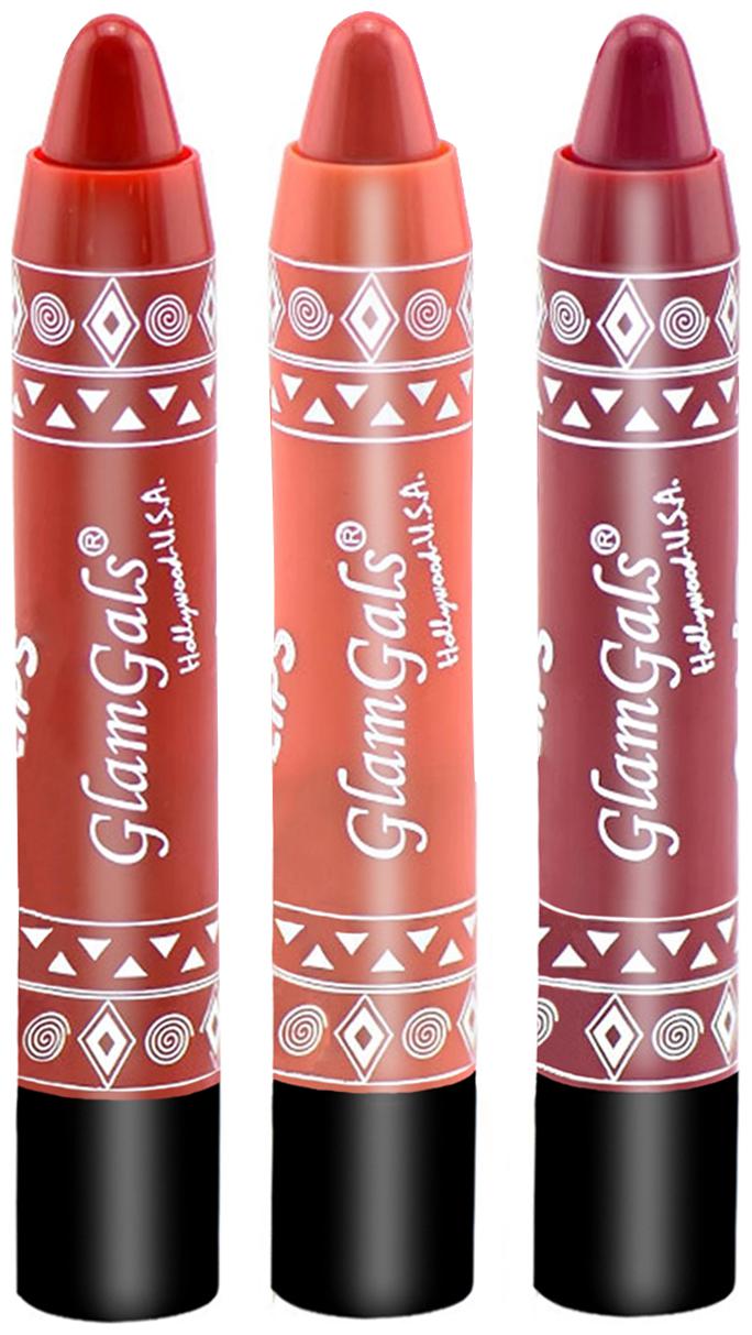 

GlamGals Matte Lipsticks 3 7 g Each (Pack of 3) Multi Color