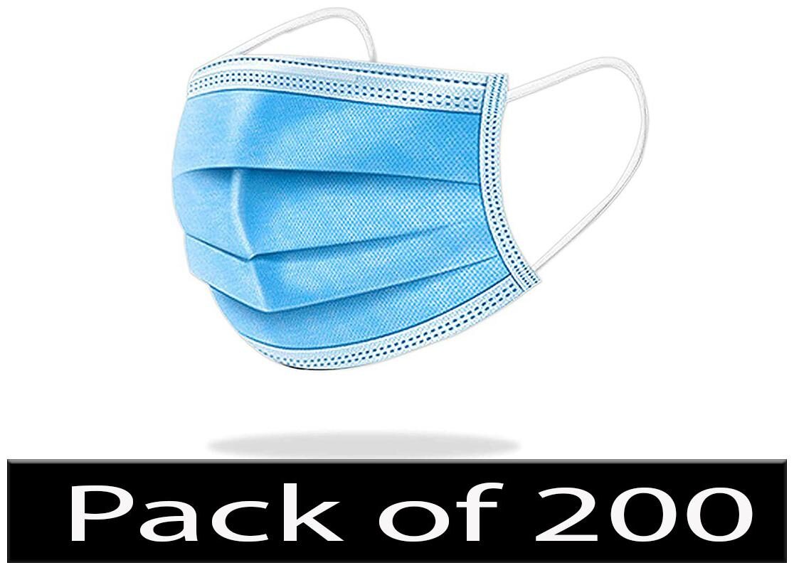 

GLEMTECH 3Ply Surgical Mask ( Color Blue - Pack of 200 )