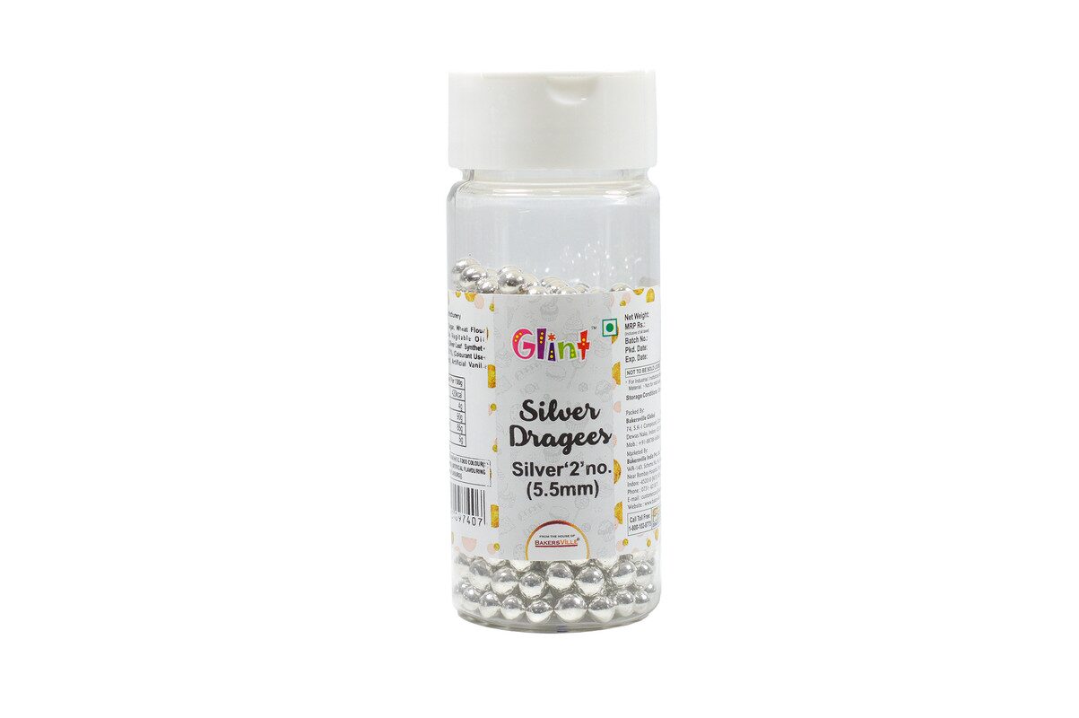

Glint Silver Dragee Baking Supplies 75 g ( Pack of 1 )
