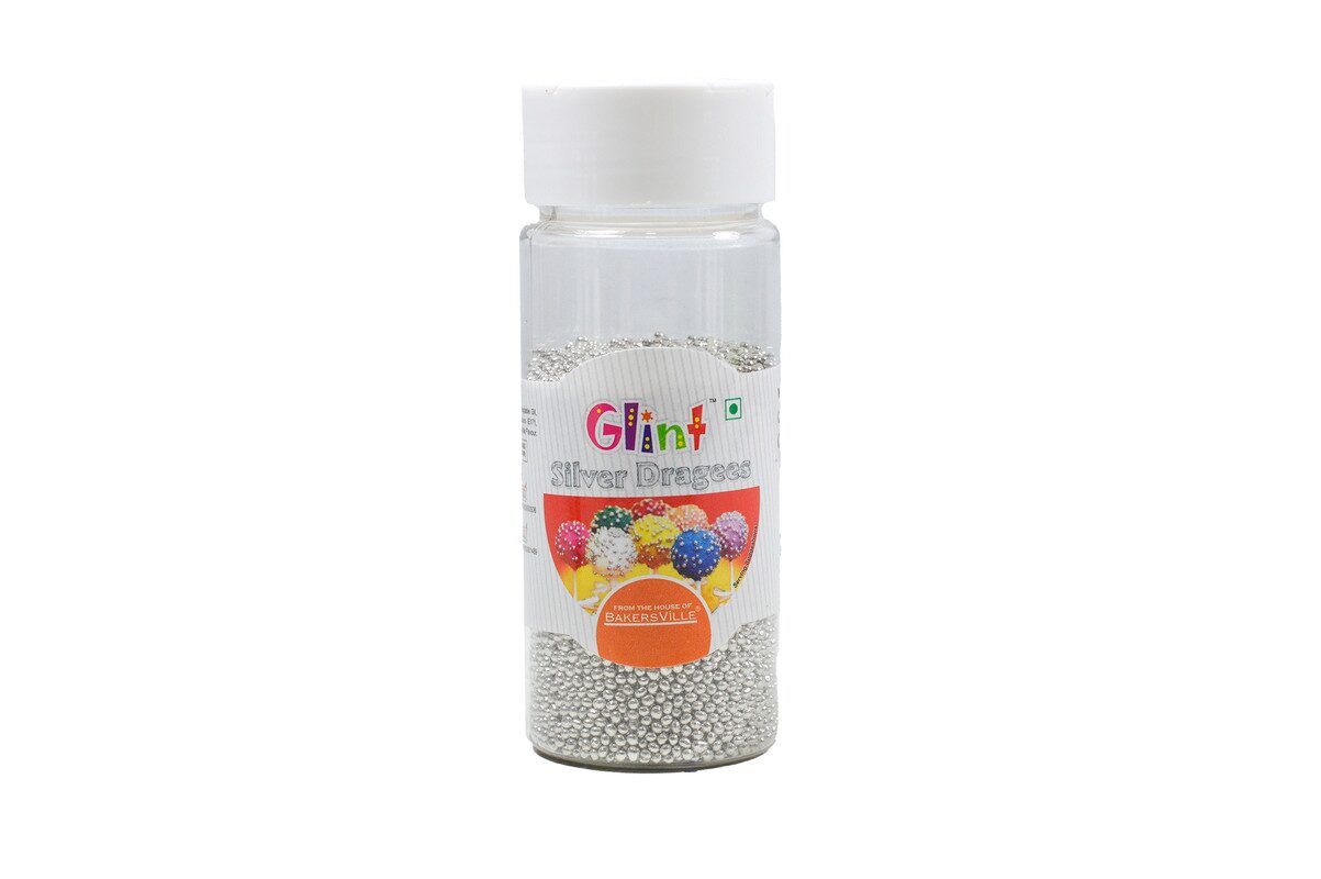 

Glint Silver Dragee Baking Supplies 75 g ( Pack of 1 )