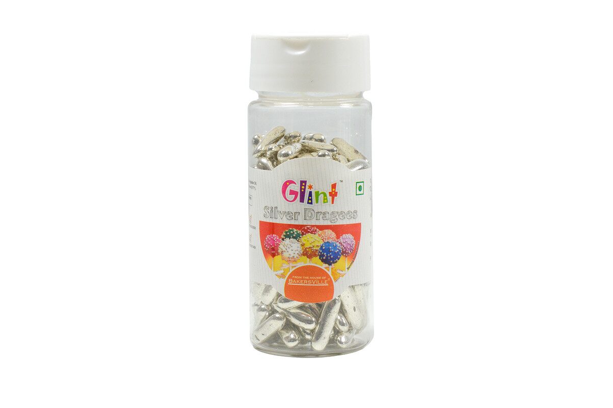 

Glint Silver Capsule Dragee Baking Supplies 75 g ( Pack of 1 )