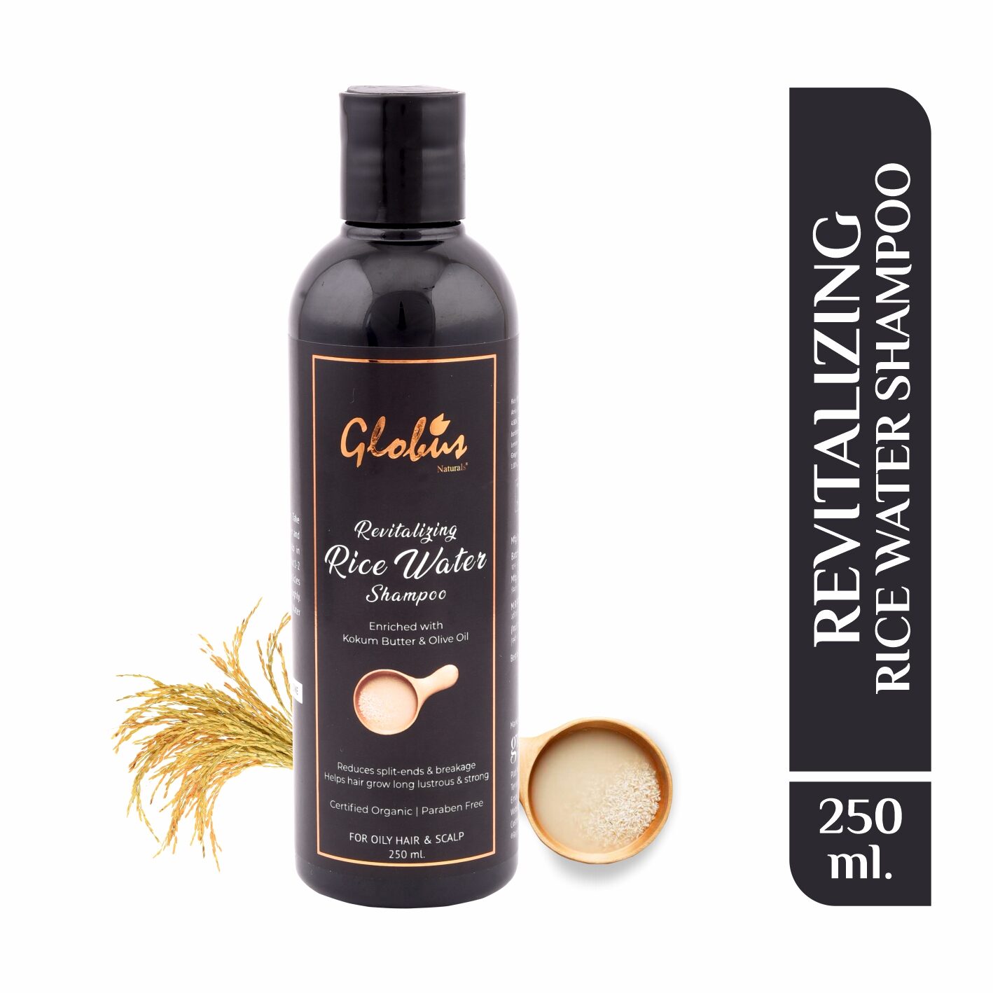 

Globus Naturals Revitalizing Rice Water Shampoo 250 ml
