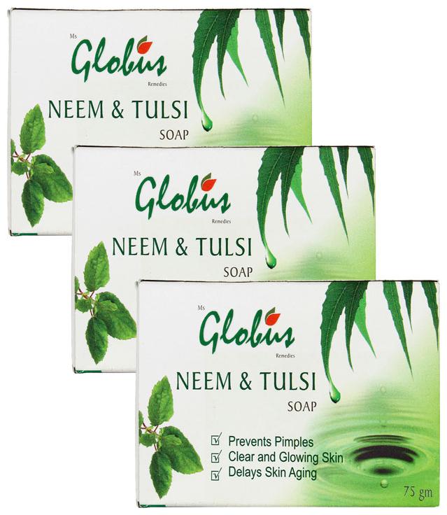 

Globus Remedies Neem Tulsi Soap 75g (Pack Of 3)
