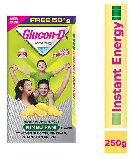 

Glucon D Beverage Mix - Glucose Based Nimbu Pani Flavoured 250 g