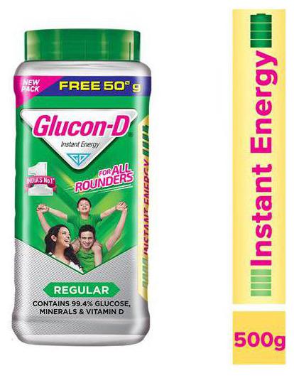 

Glucon D Beverage Mix - Glucose Based 500 g