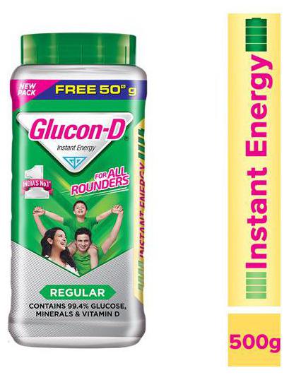 

Glucon D Beverage Mix - Glucose Based 500 g
