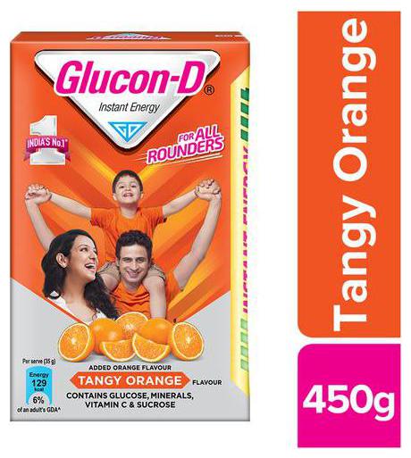 

Glucon-D Orange - Glucose Based Beverage Mix 450 g