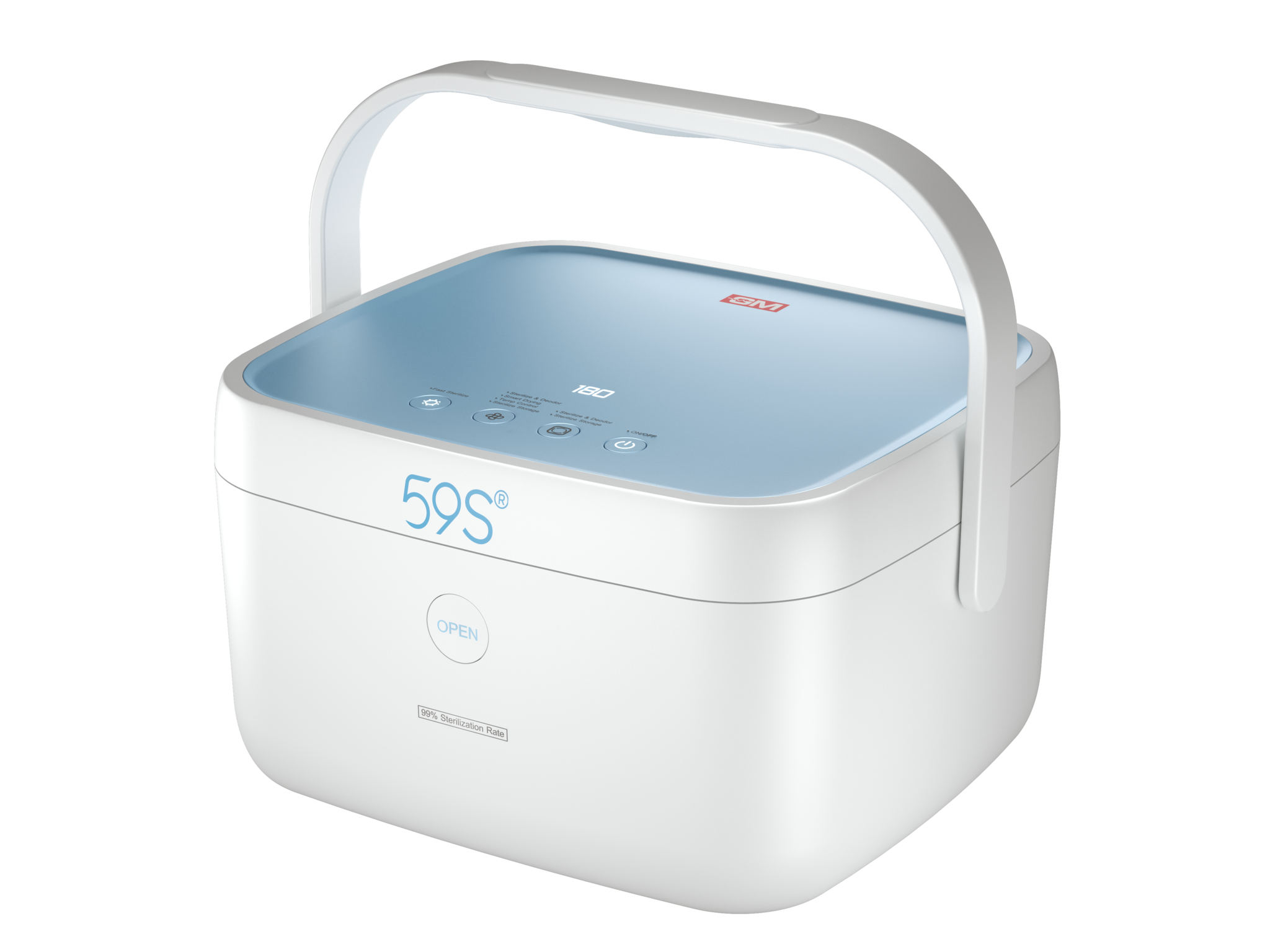 

GM 10027 UVC LED Sterilizing Multipurpose Box 3 Mins Fast Sterilization Kills 99 9 Of Viruses And Bacteria Best For All (Including Food And Water ) 40 UV LED