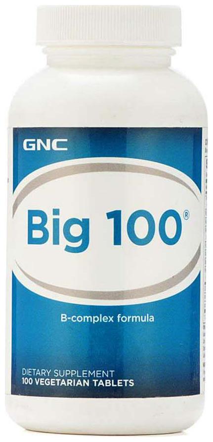 

GNC Big 100 - Vitamin B-Complex Formula - 100 Vegetarian Tablets