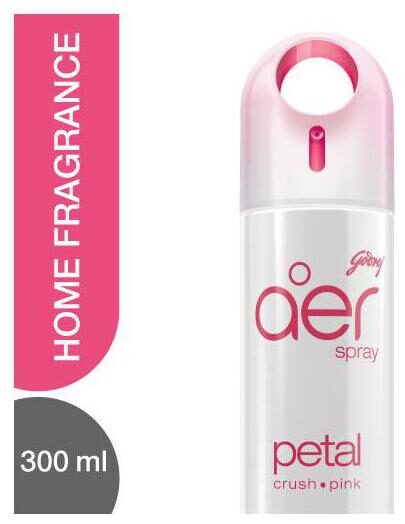 

Godrej Aer Home Air Freshener Spray Petal Crush Pink 300 ml