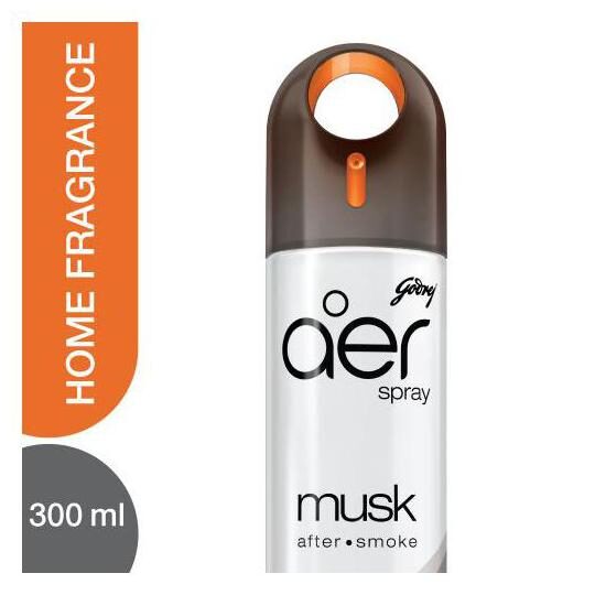 

Godrej Aer Home Air Freshener Spray Musk After Smoke 300 ml
