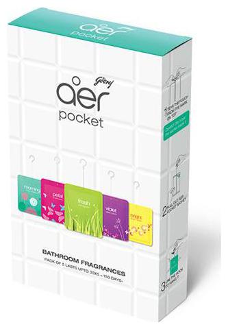 

Godrej Bathroom Fragrance - Assorted Aer Pocket 50 g
