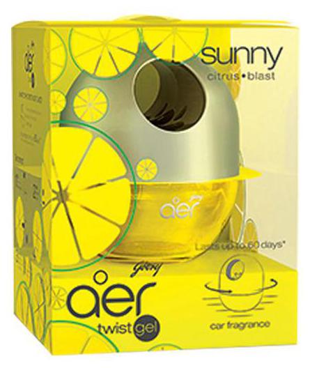 

Godrej Car Fragrance - Twist Sunny Citrus Blast 45 g