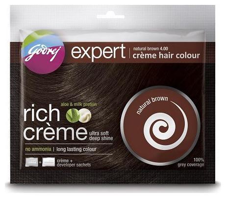 

Godrej Expert Rich Creme Hair Colour Natural Brown No 4 20 g 20 ml