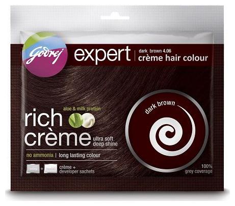 

Godrej Expert Rich Crame Hair Colour Dark Brown No 4 06 20 g 20 ml