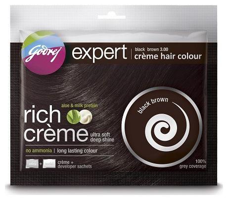 

Godrej Expert Rich Creme Hair Colour Black Brown No 3 20 g 20 ml