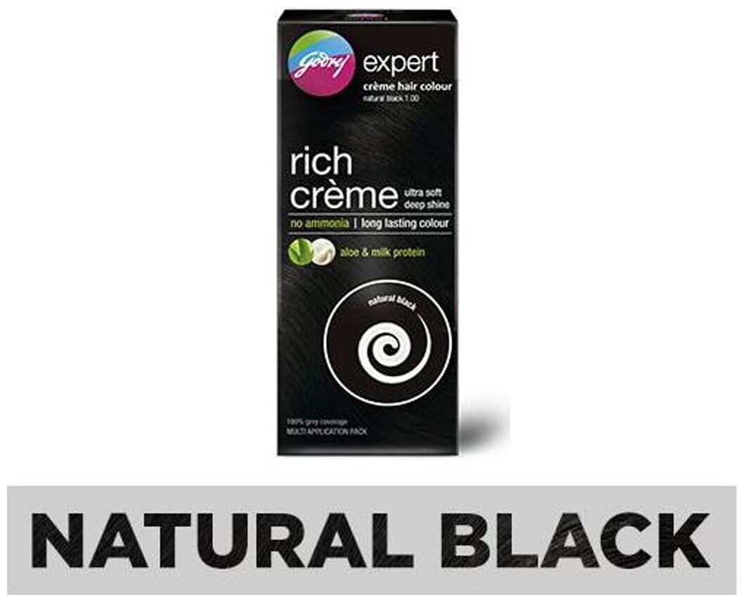 

Godrej Expert Rich Creme Hair Colour Natural Black 1 Multi Application Pack 62 g 50 ml
