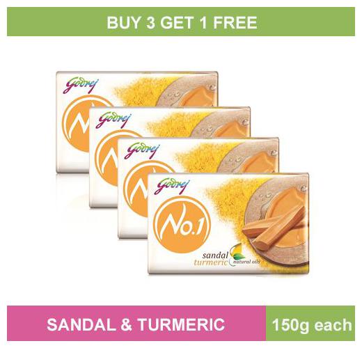 

Godrej No 1 Bathing Soap (Sandal Turmeric) 150 g 4