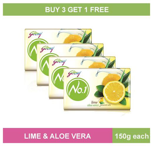 

Godrej No 1 Bathing Soap - Lime Aloe Vera 150 g 4