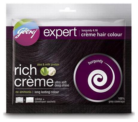 

Godrej Rich Creme Hair Colour - Burgundy No 4 16 20 g 20 ml