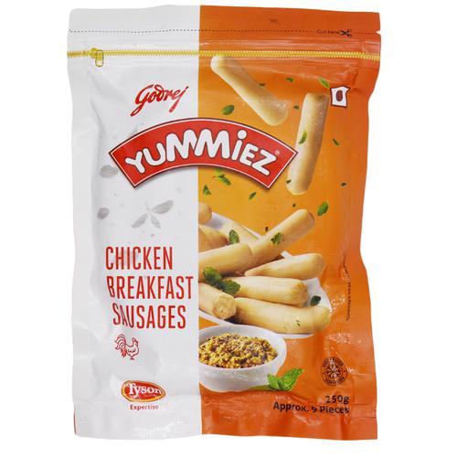 

Godrej Yummiez Chicken - Plain Sausages 250 g