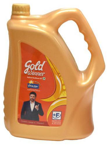 

Gold Winner Refined Sunflower - Oil 5 L