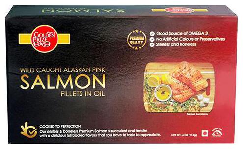 

Golden Prize Pink Salmon Fillet - Wild Alaskan In Oil 115 g