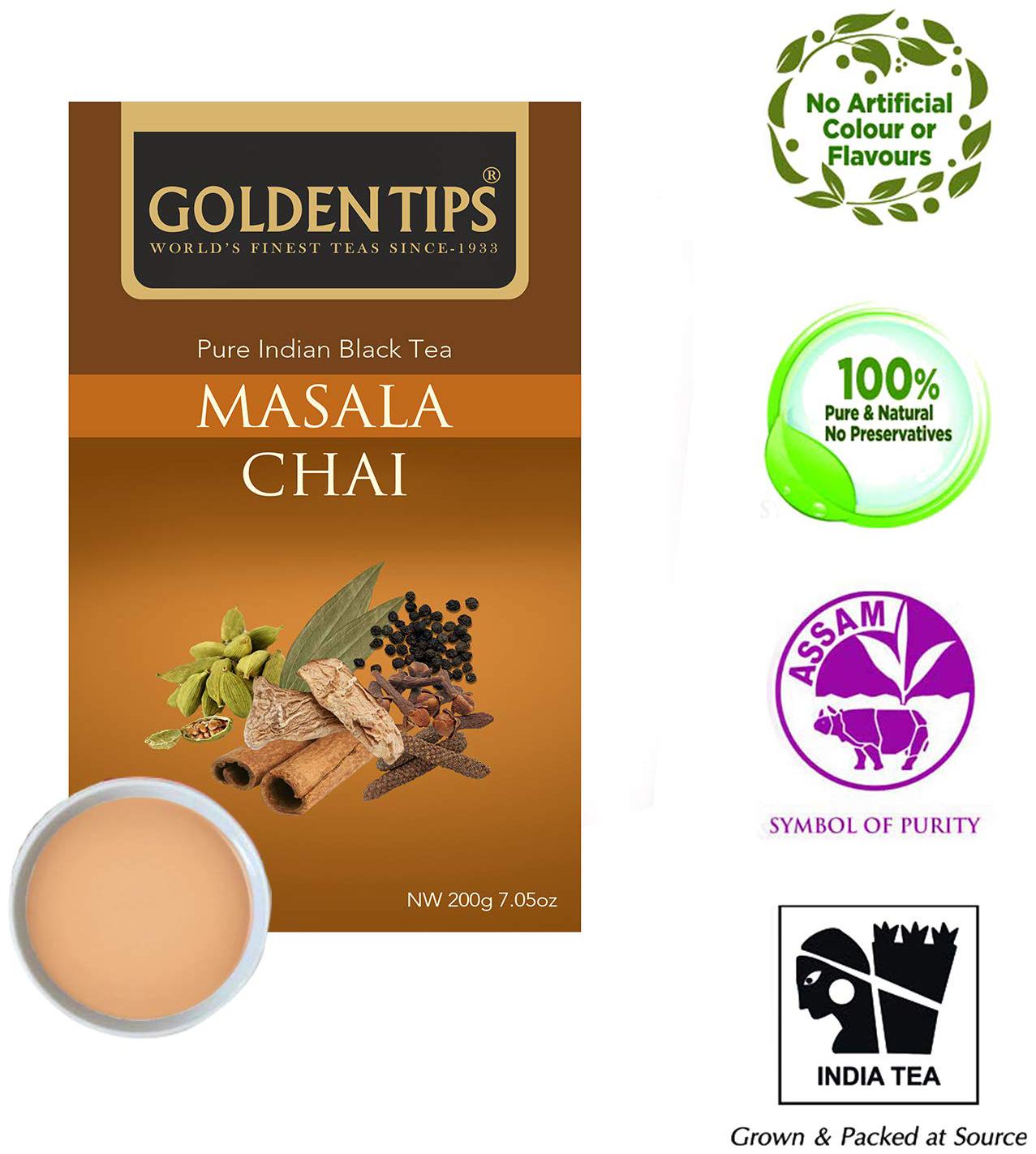 

Golden Tips Masala Tea Bag Chai 200 g