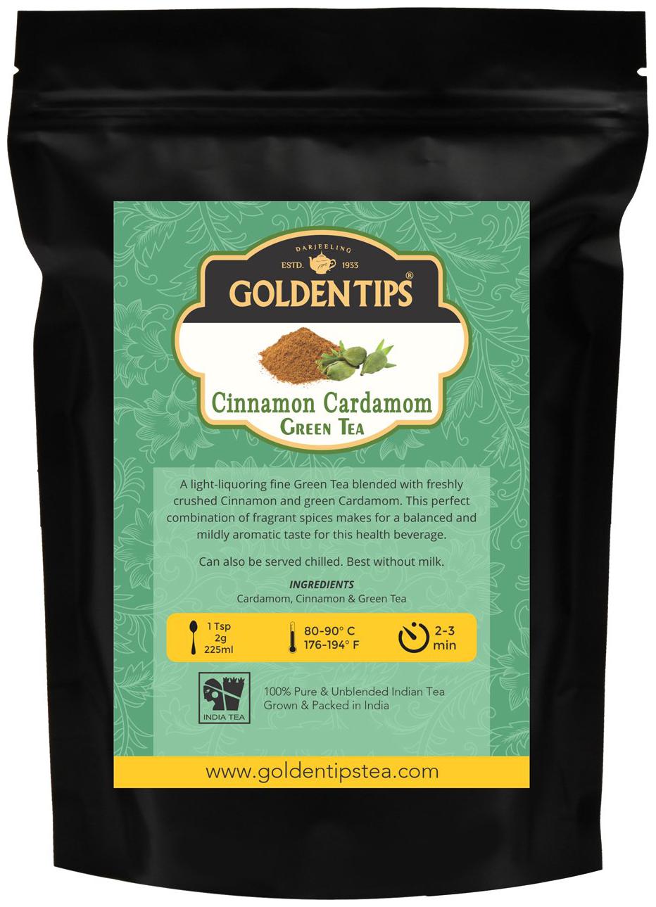 

Golden Tips Cinnamon Cardamom Green Tea (100g)