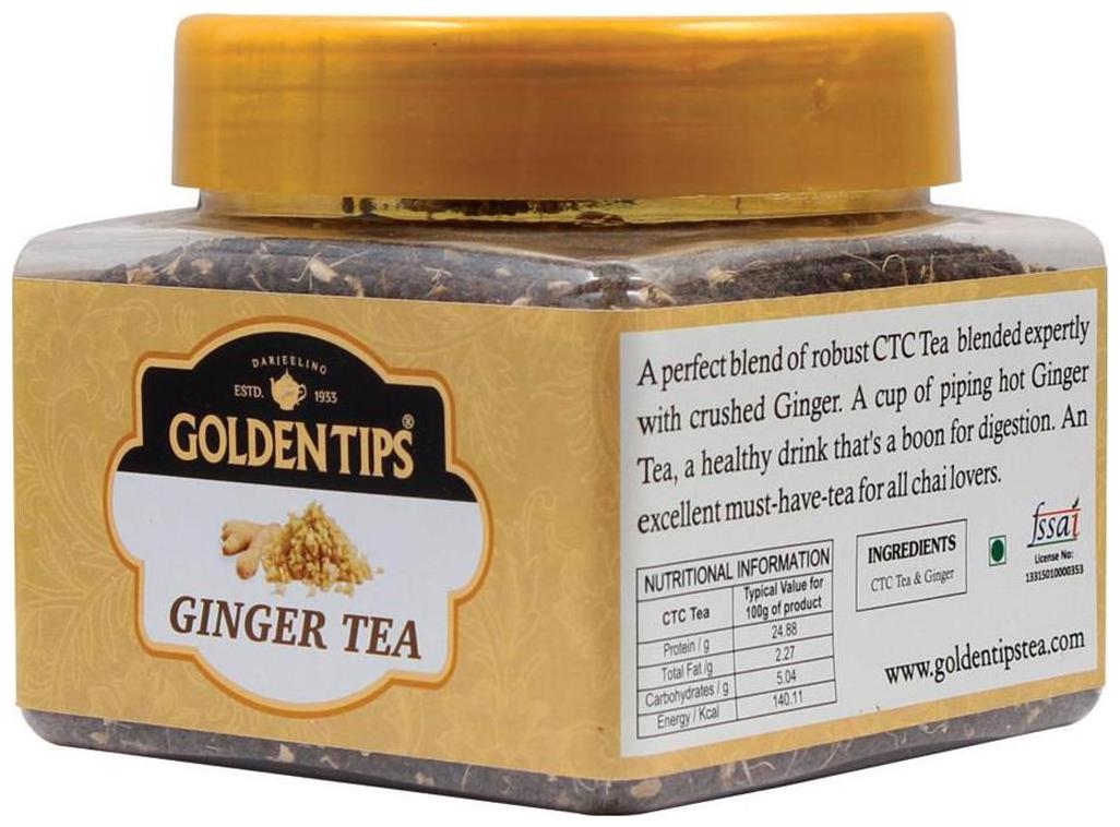 

Golden Tips Black CTC Ginger Tea (200 g )