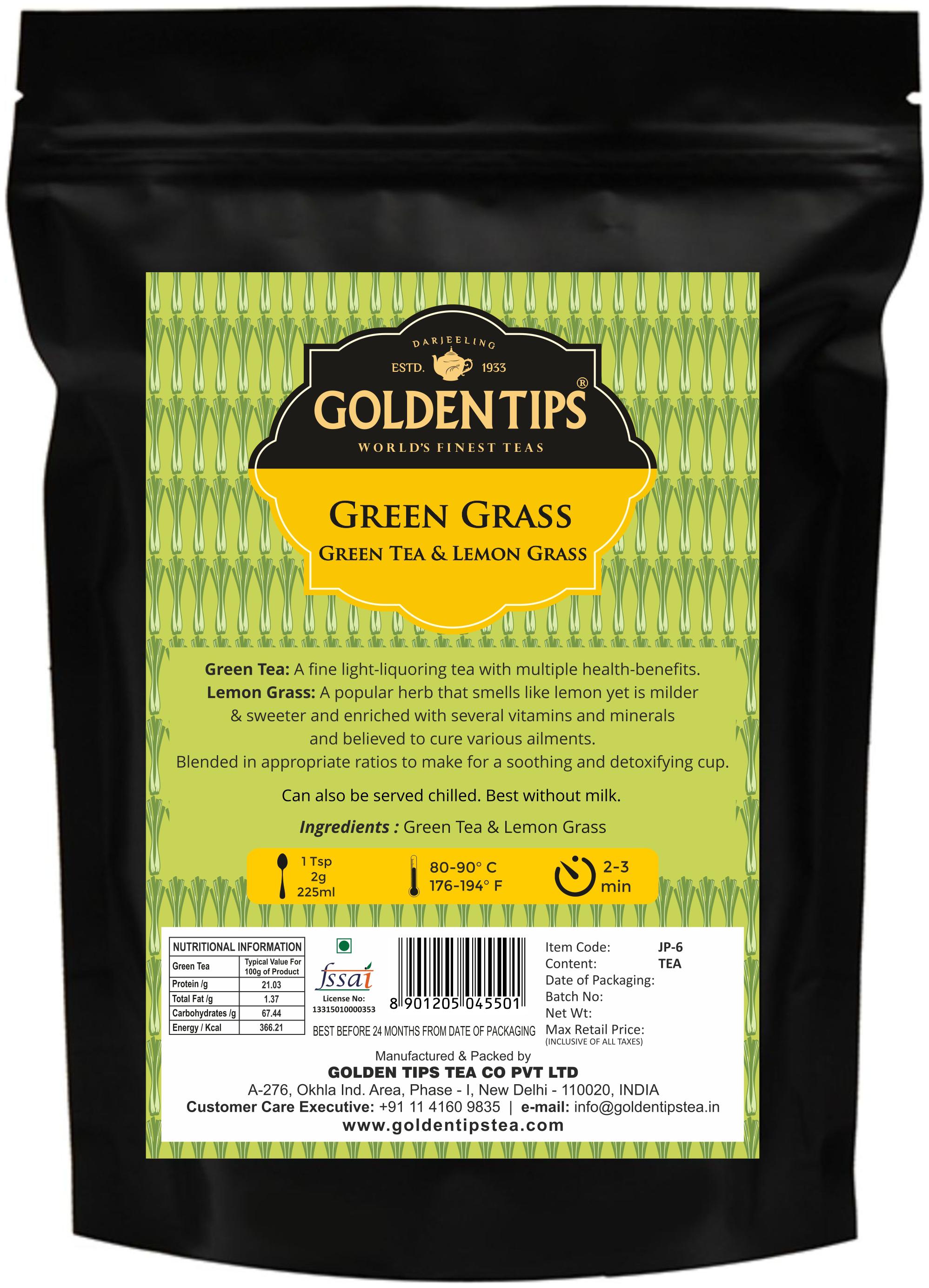 

Golden Tips Lemon Grass Green Tea 100g 3 53oz (40 Cups)