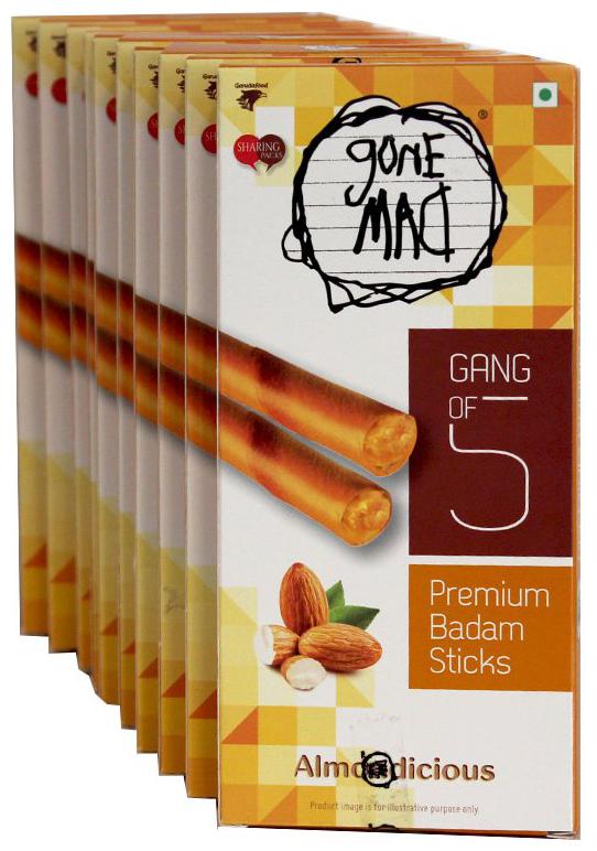 

GONE MAD Badam Sticks 100 g Pack of 10