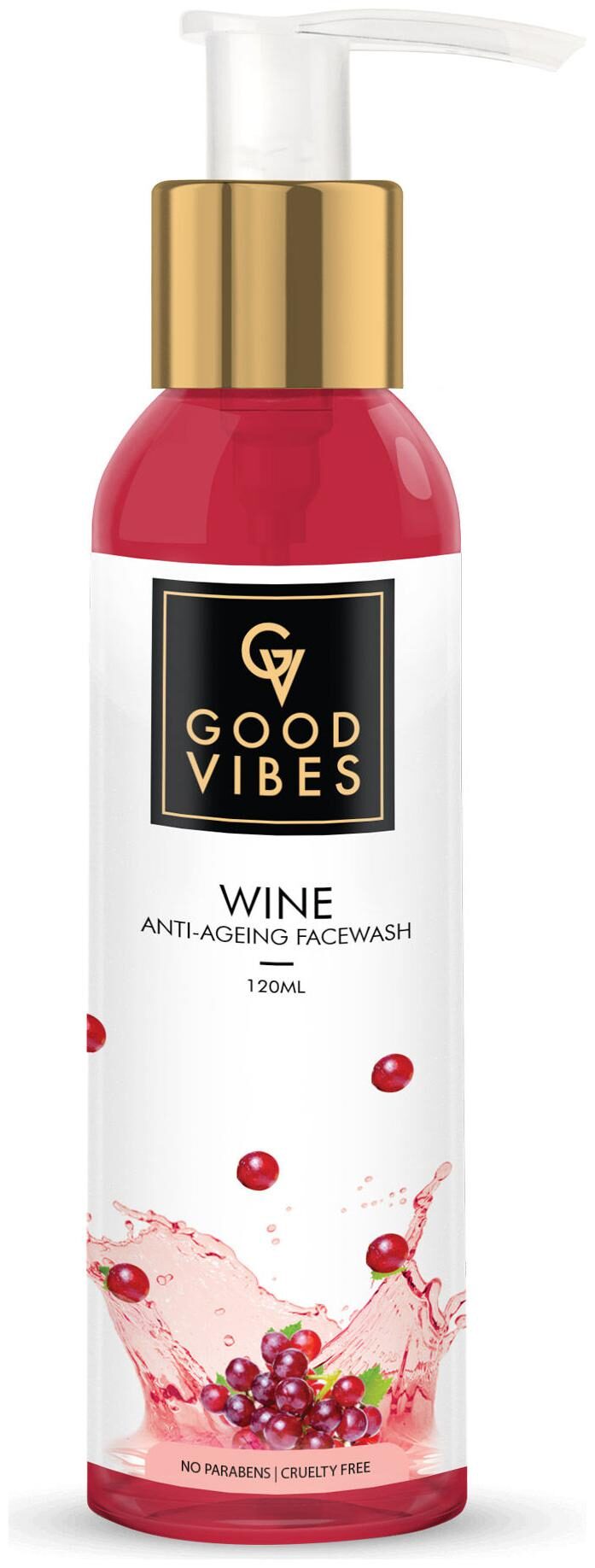 

Good Vibes Anti - Ageing Face Wash - Wine (120 ml) (Pack of 1)